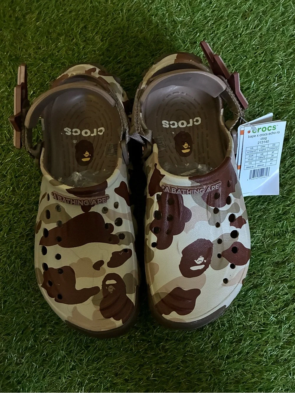 Men Slip-On Clogs- Brown/Cream